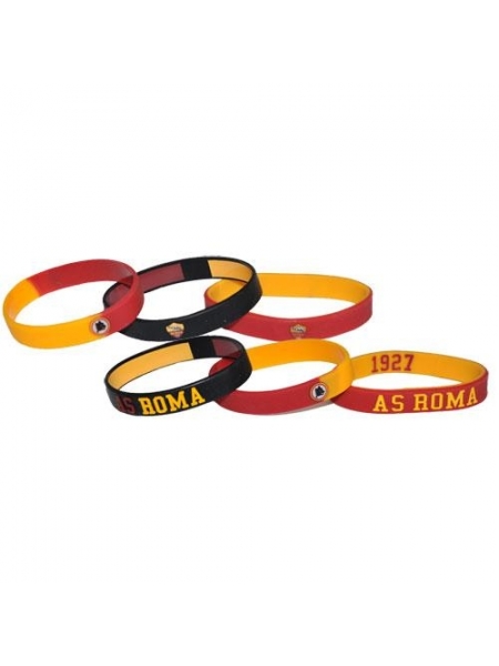 Set braccialetti in silicone AS ROMA 1927
